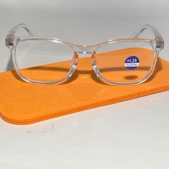 1479 Colette 1.25 Clear Reading Glasses Soft Butterfly Readers NWT - Picture 2 of 9